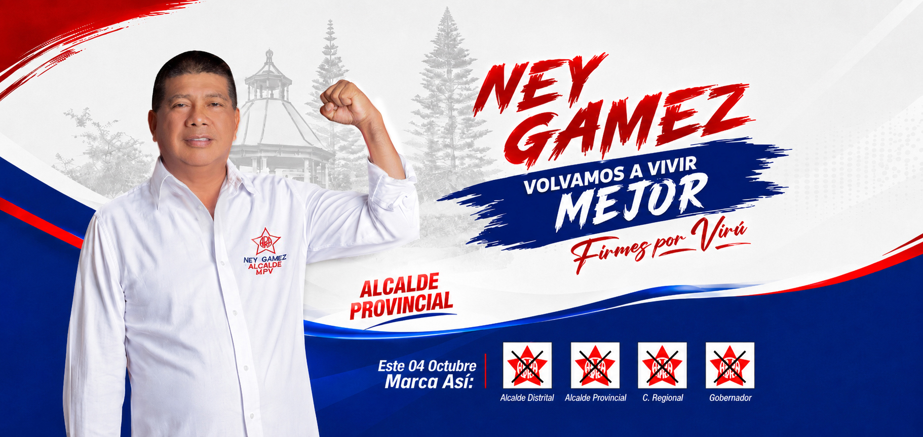 Ney Gámez, candidato a la Alcaldía Provincial
